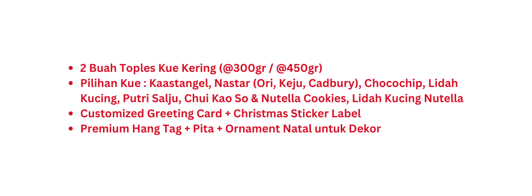 2 Buah Toples Kue Kering 300gr 450gr Pilihan Kue Kaastangel Nastar Ori Keju Cadbury Chocochip Lidah Kucing Putri Salju Chui Kao So Nutella Cookies Lidah Kucing Nutella Customized Greeting Card Christmas Sticker Label Premium Hang Tag Pita Ornament Natal untuk Dekor